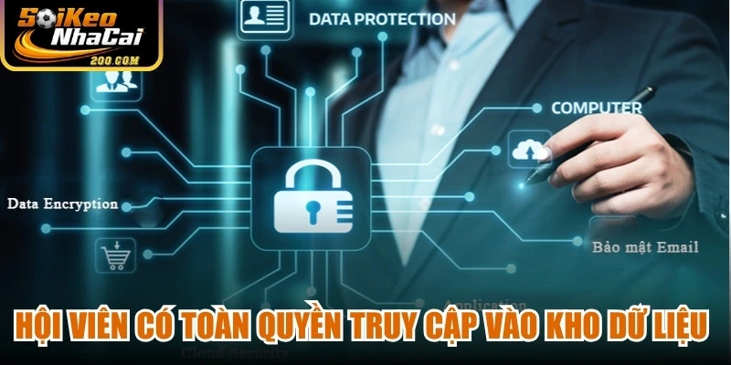 Hội viên có toàn quyền truy cập vào kho dữ liệu cá nhân của mình