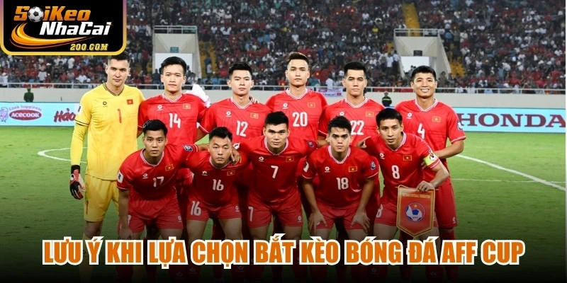 Lưu ý khi lựa chọn bắt kèo bóng đá AFF Cup